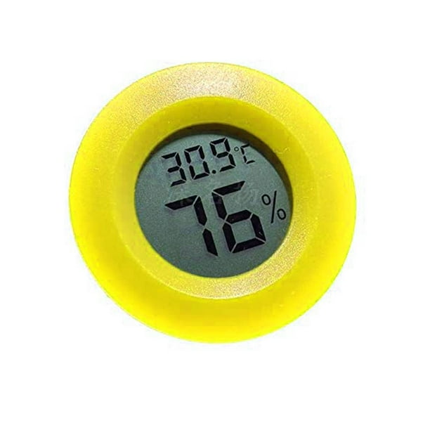 Yellow Sturdy Hygrometer Digital Hygrometer Environmental-Friendly Electronic Humidity Meter Office for Home Yellow Sturdy Hygrometer Digital Hygrometer Environmental-Friendly Electronic Humidity Meter Office for Home